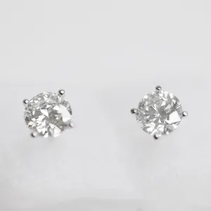 2.00ct  Diamond Earring  SI 2 Round Brilliant