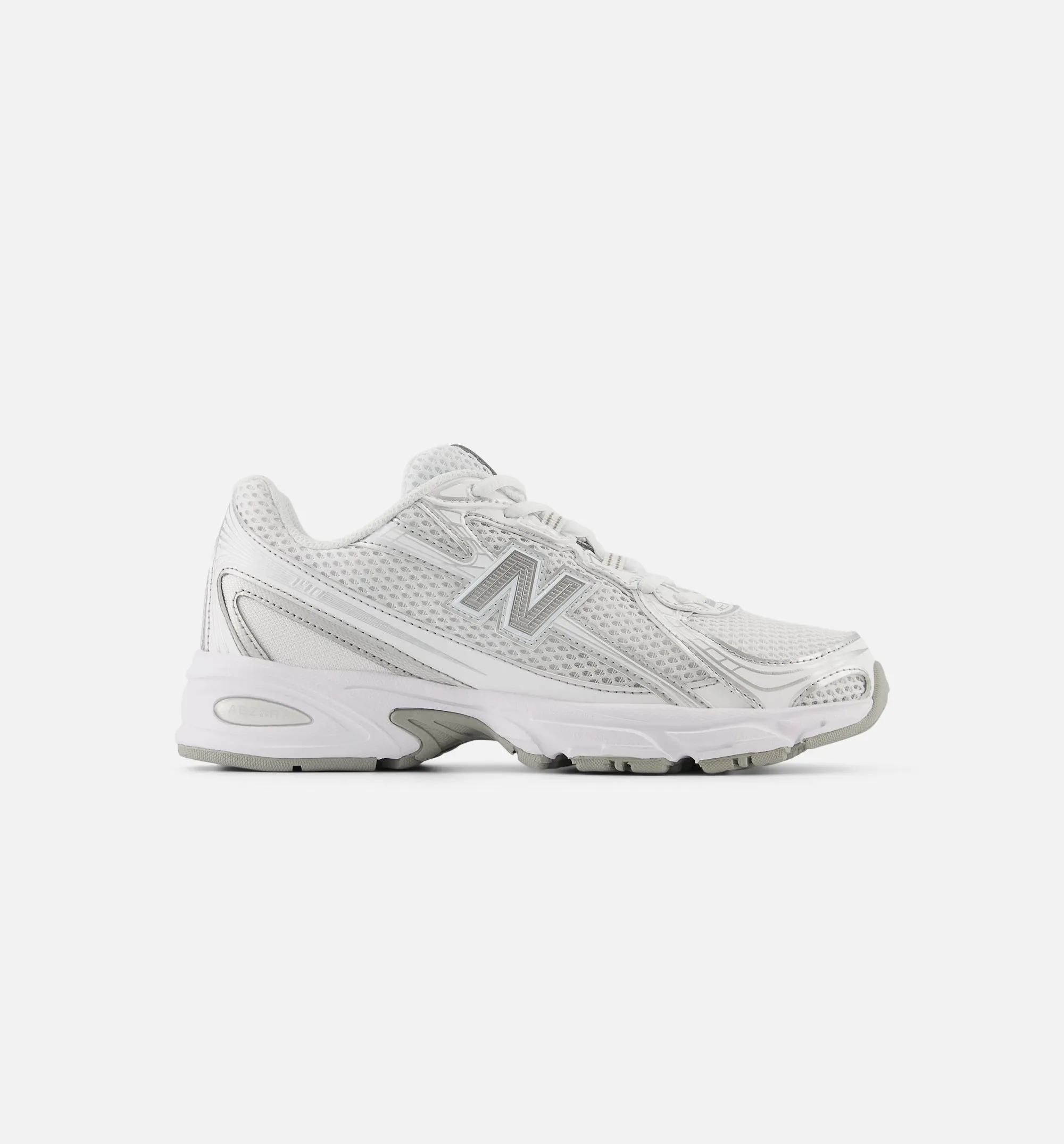 740 Weiß-Silber Herren Lifestyle-Schuh - Weiß/Silber Metallic/Reflexion