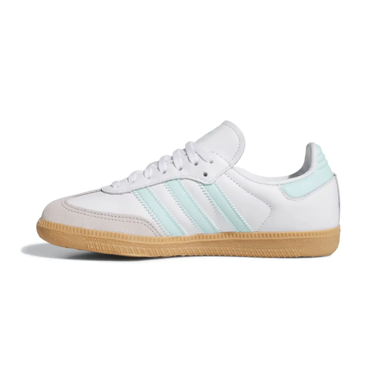 Adidas Kinderschuhe (Schulalter) Samba OG Wolkenweiß/Halbblasses Aqua/Gummi