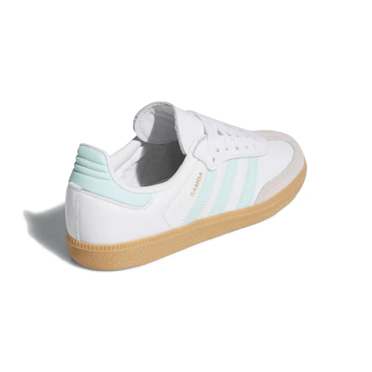 Adidas Kinderschuhe (Schulalter) Samba OG Wolkenweiß/Halbblasses Aqua/Gummi