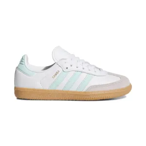 Adidas Kinderschuhe (Schulalter) Samba OG Wolkenweiß/Halbblasses Aqua/Gummi