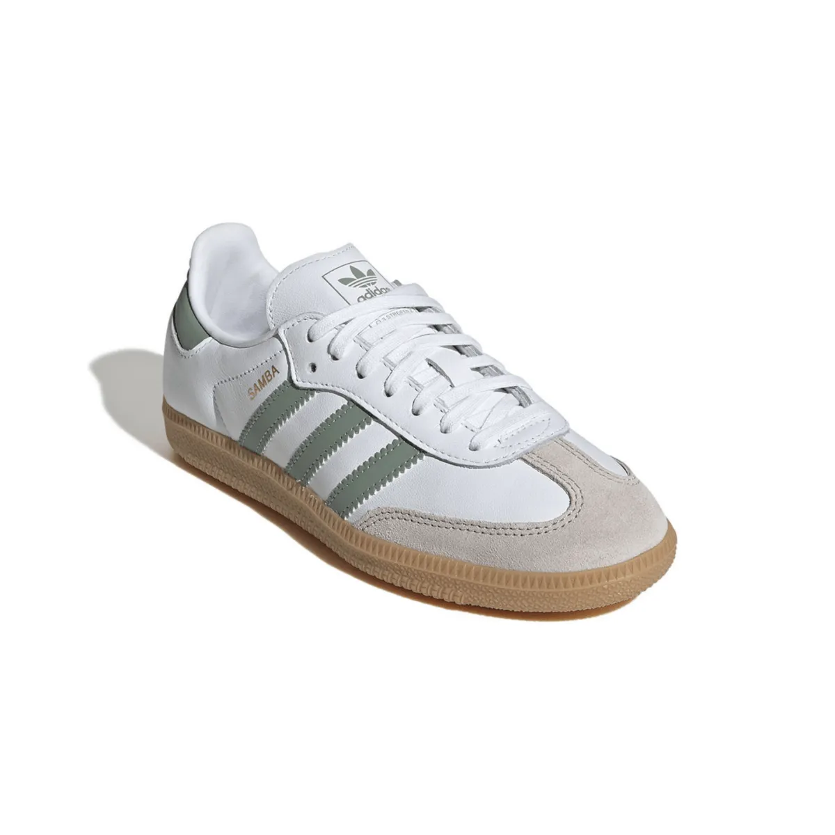 Adidas Kinderschuhe (Grundschule) Samba OG Wolkenweiß/Silbergrün/Gummi
