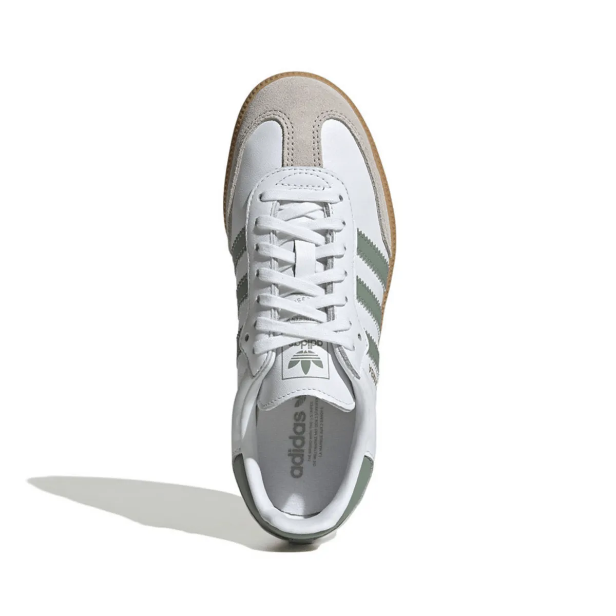 Adidas Kinderschuhe (Grundschule) Samba OG Wolkenweiß/Silbergrün/Gummi