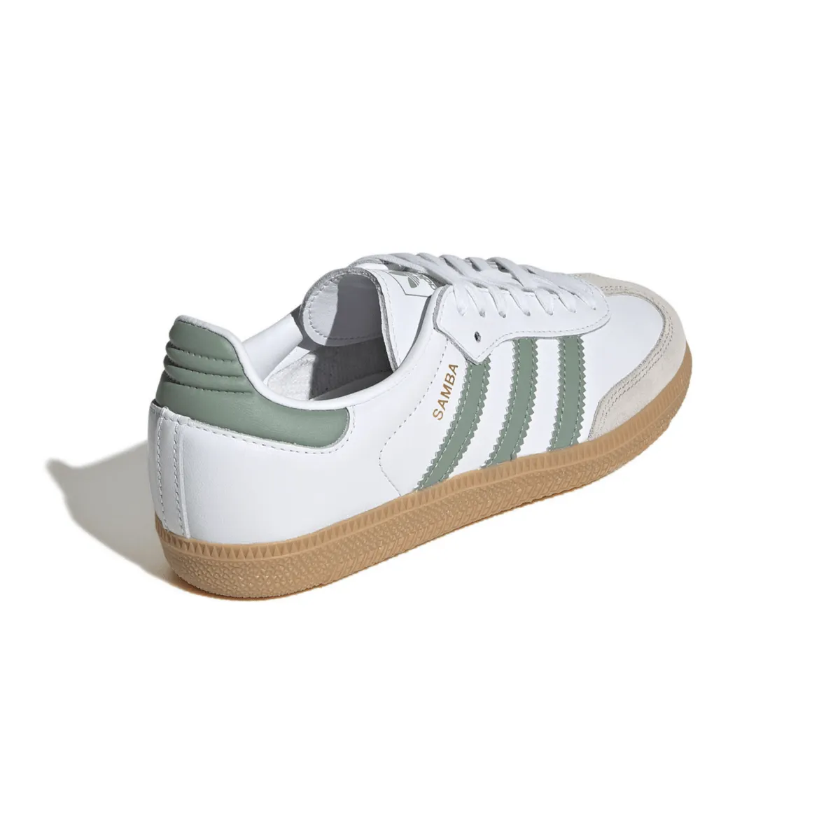 Adidas Kinderschuhe (Grundschule) Samba OG Wolkenweiß/Silbergrün/Gummi