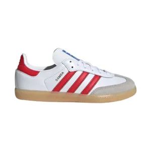 Adidas Kinder (Vorschule) Samba OG Wolkenweiß/College-Rot/Gummi