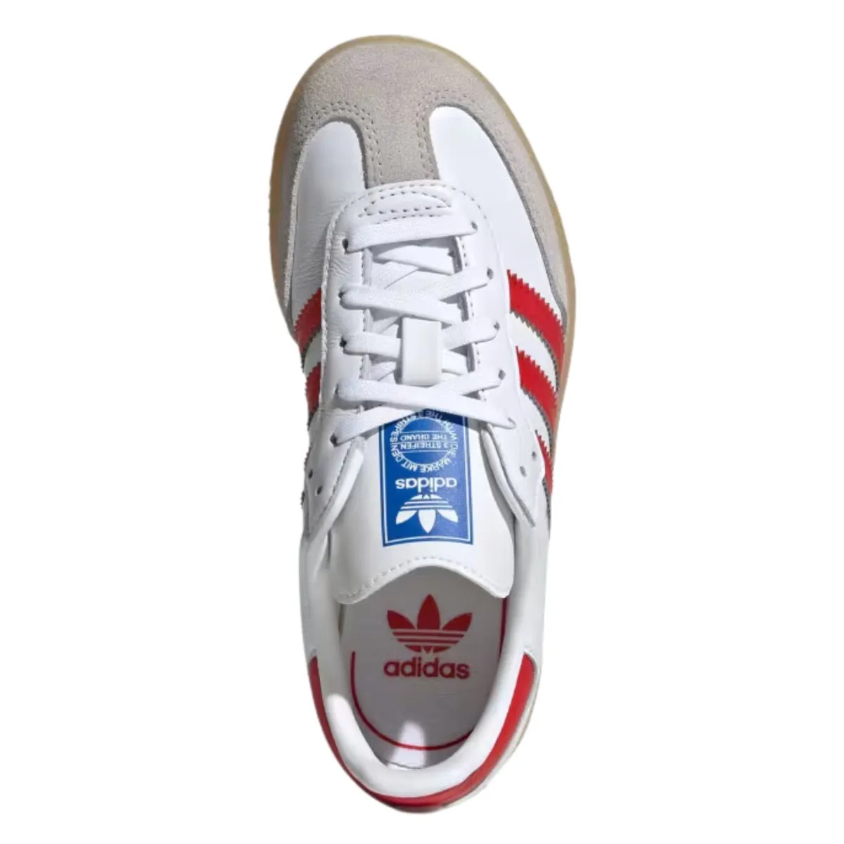 Adidas Kinder (Vorschule) Samba OG Wolkenweiß/College-Rot/Gummi