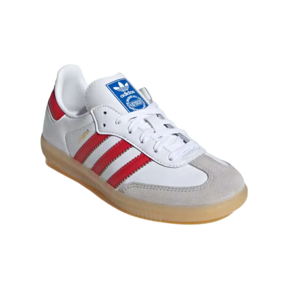 Adidas Kinder (Vorschule) Samba OG Wolkenweiß/College-Rot/Gummi