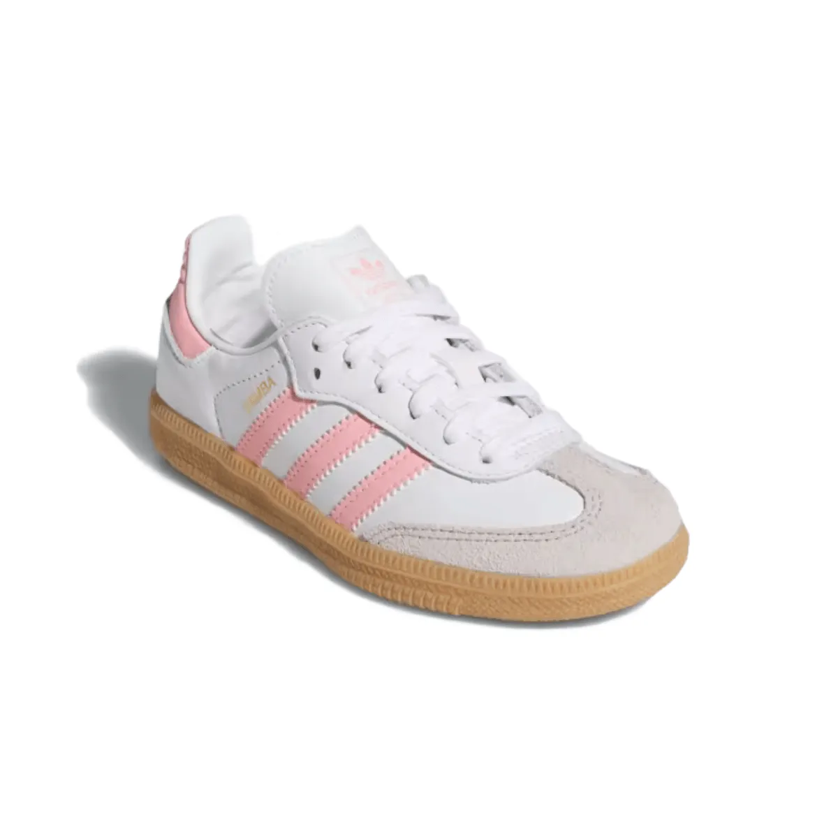 Adidas Kinder (Vorschule) Samba OG Wolkenweiß/Halbrosa Glitzer/Gummi