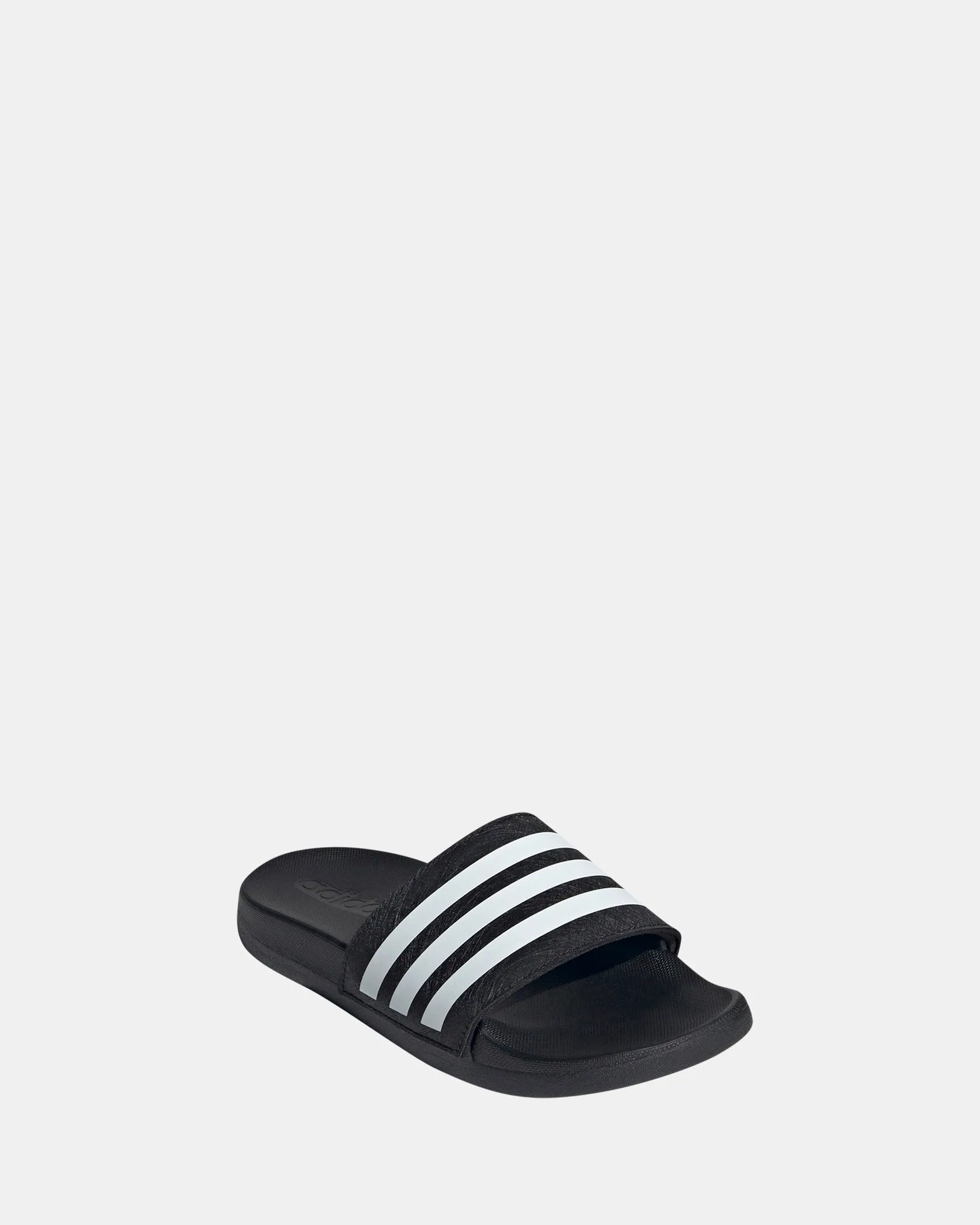 Adilette Comfort Strip K B Schwarz/Weiß