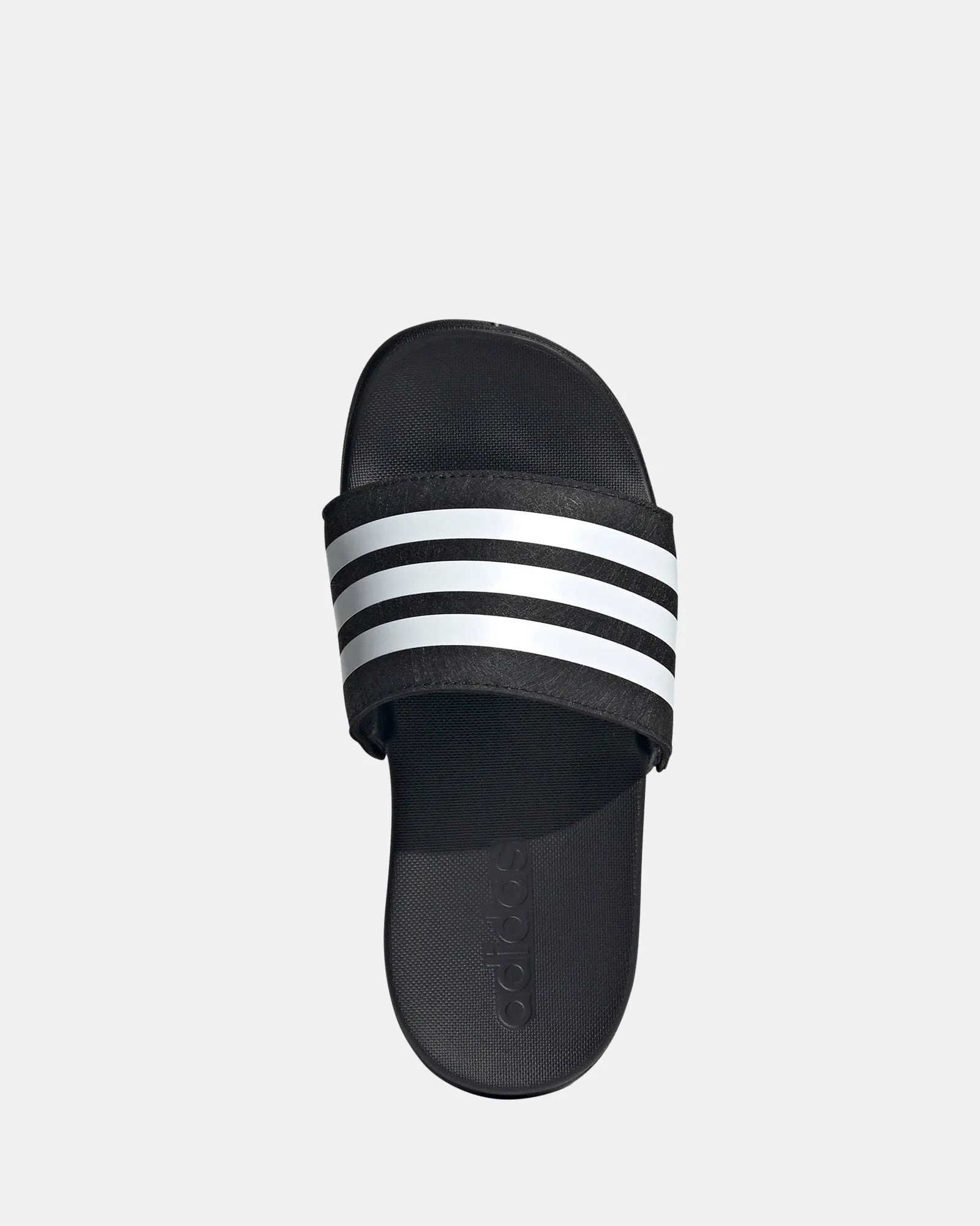 Adilette Comfort Strip K B Schwarz/Weiß