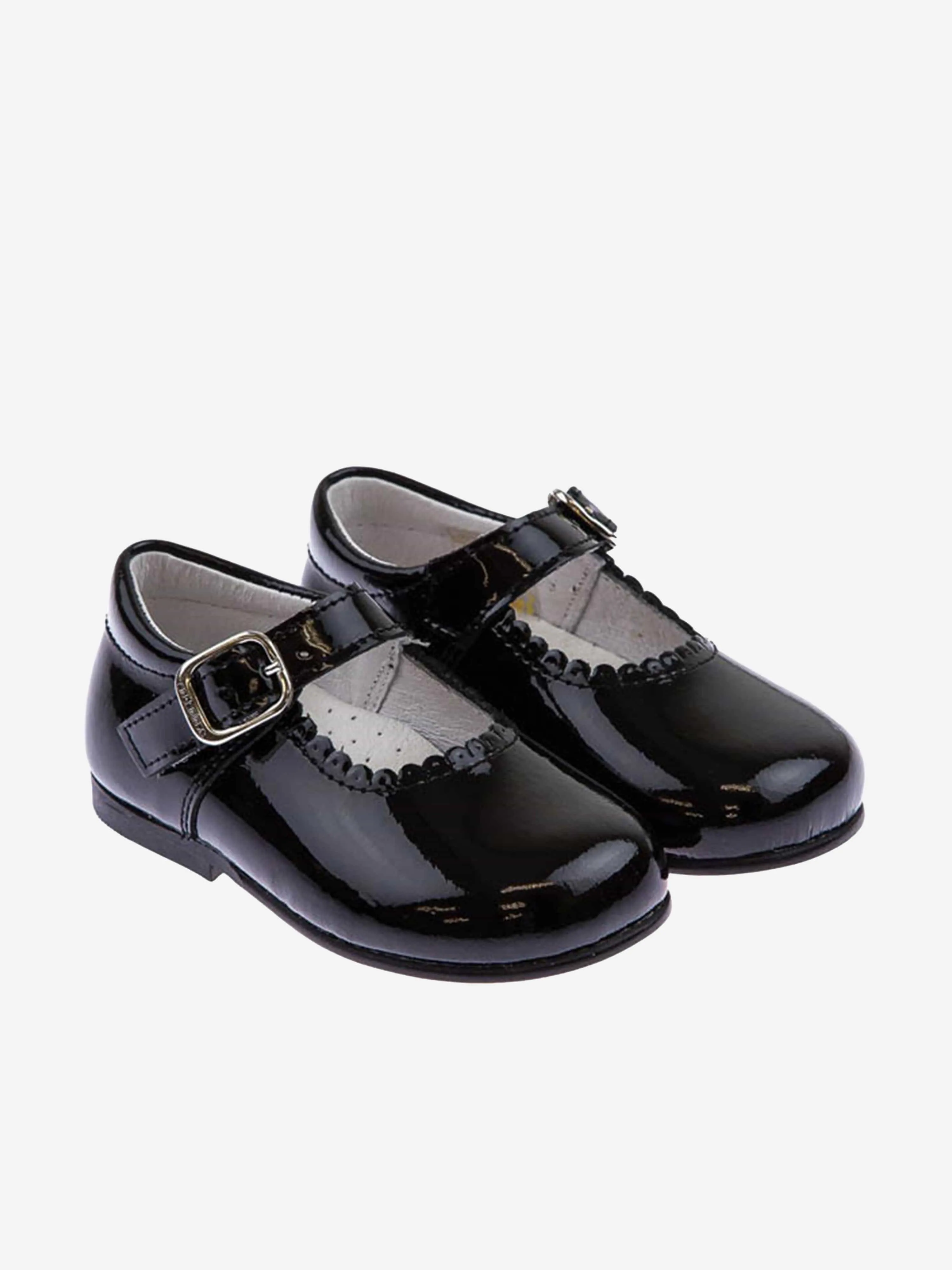Andanines Mädchen Lack-Mary-Jane-Schuhe in Schwarz
