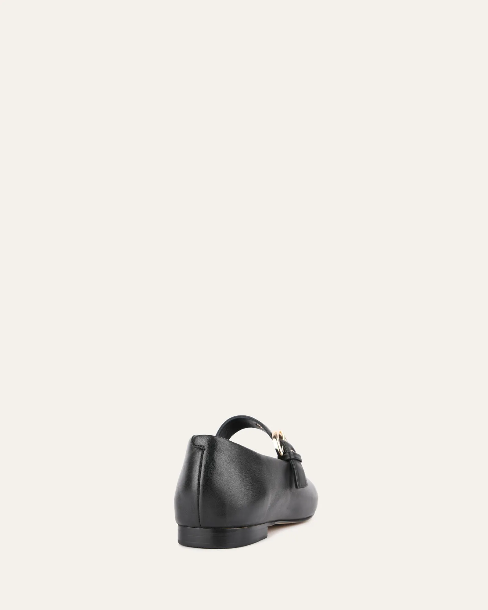 ANNABELLE CASUAL FLATS SCHWARZES LEDER