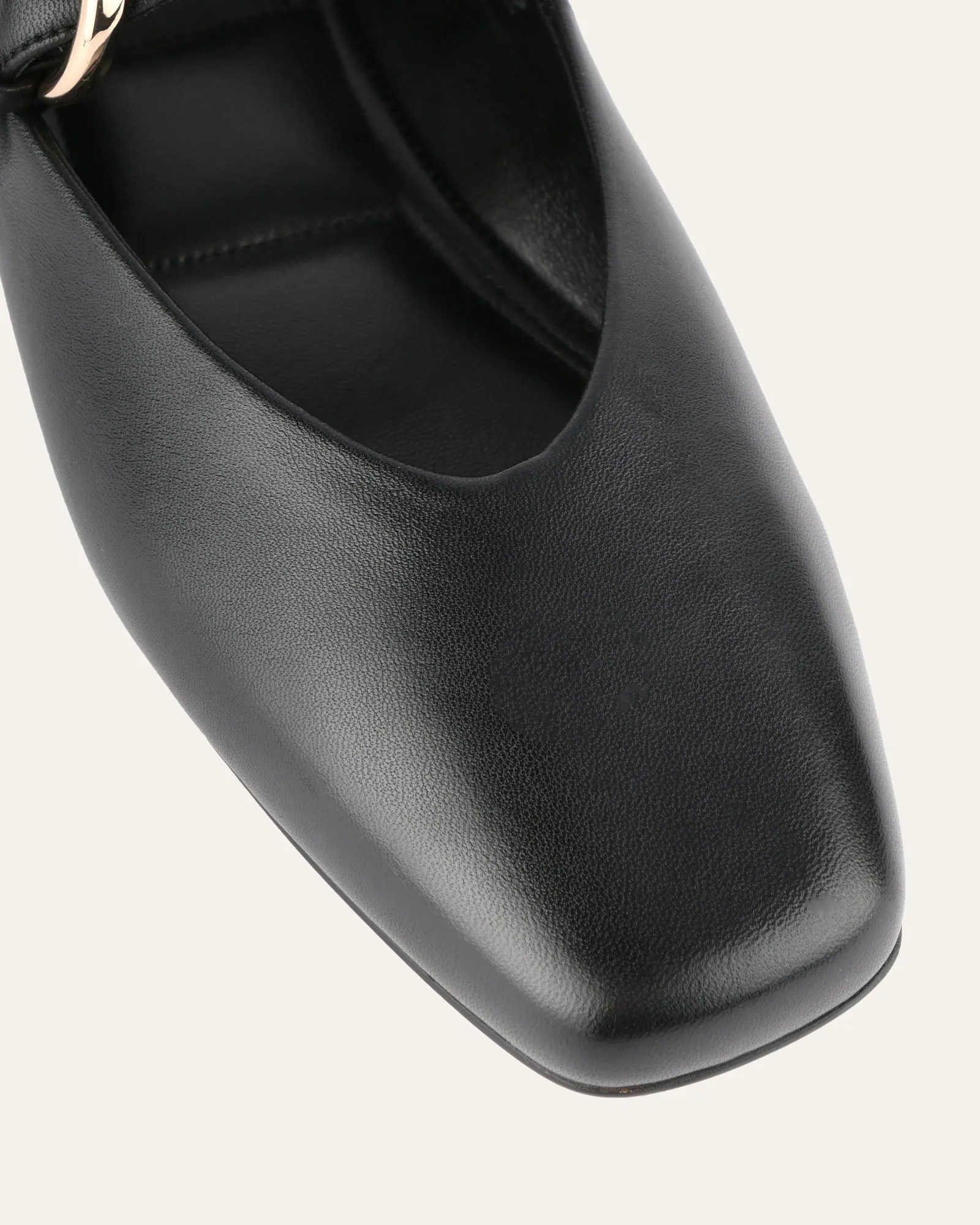 ANNABELLE CASUAL FLATS SCHWARZES LEDER