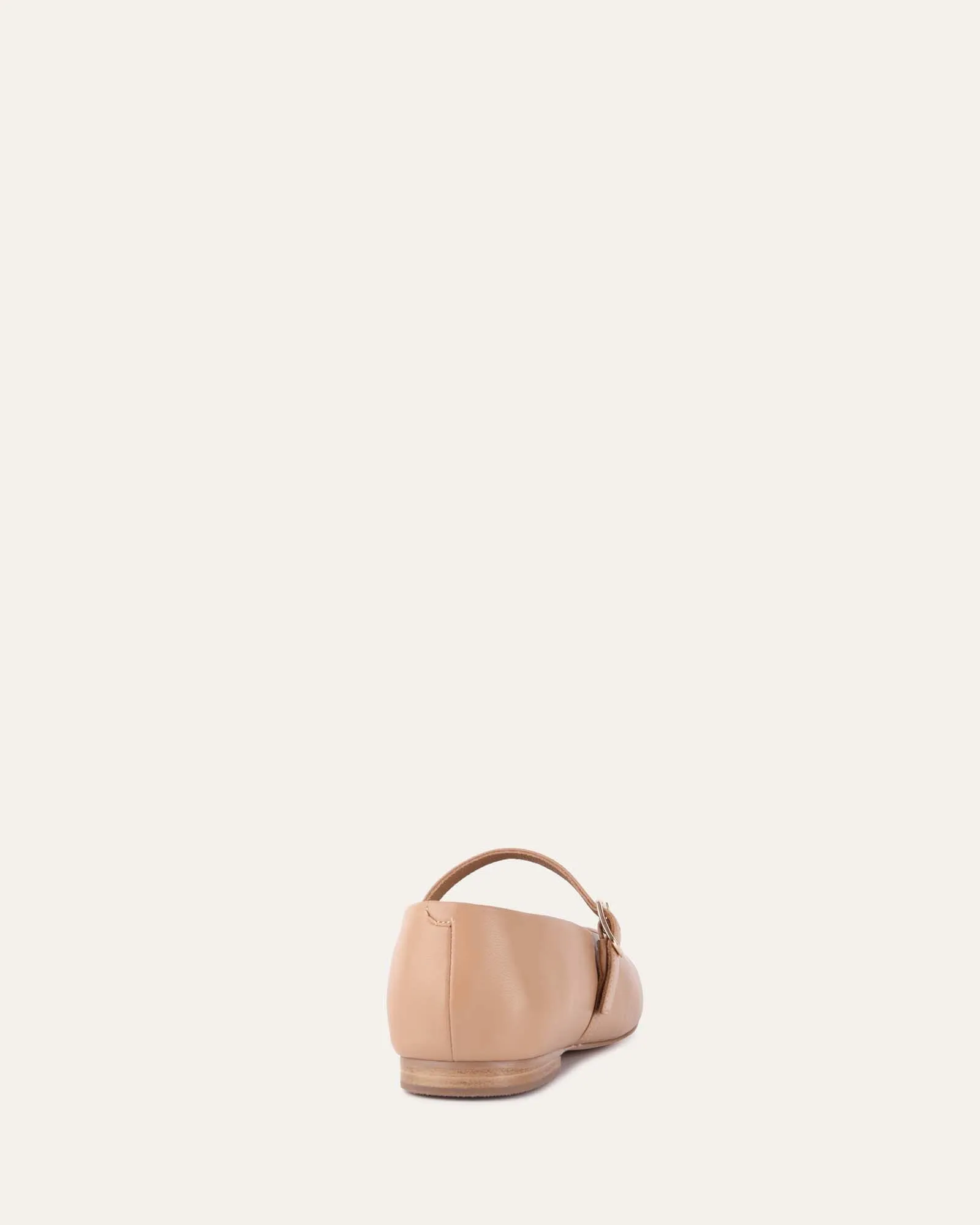 APRIL CASUAL FLATS BRAUNES LEDER