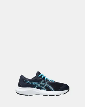 Asics Kinder-Schuhe Contend 9 Grundschule Mitternacht/Weiß