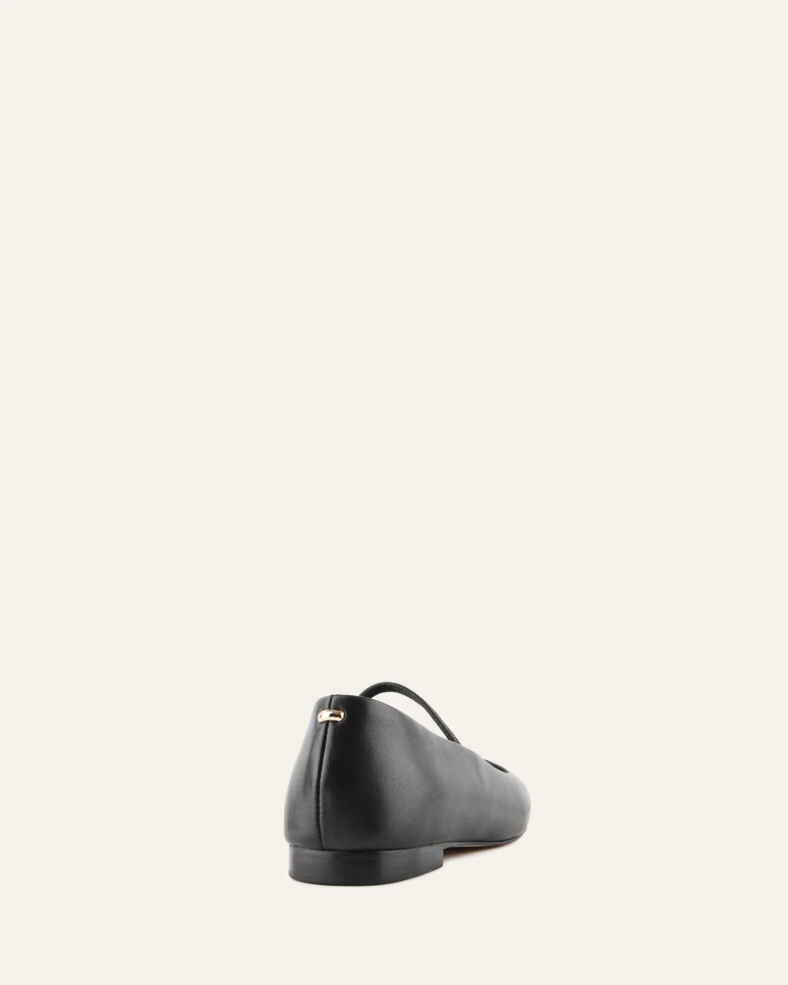 AVERY CASUAL FLATS SCHWARZES LEDER