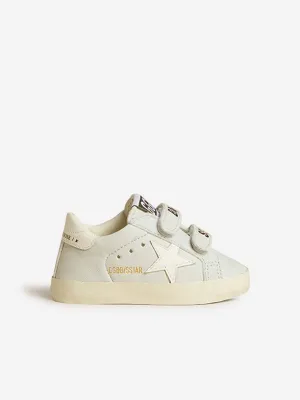 Graue Lederschulschuhe für Jungen