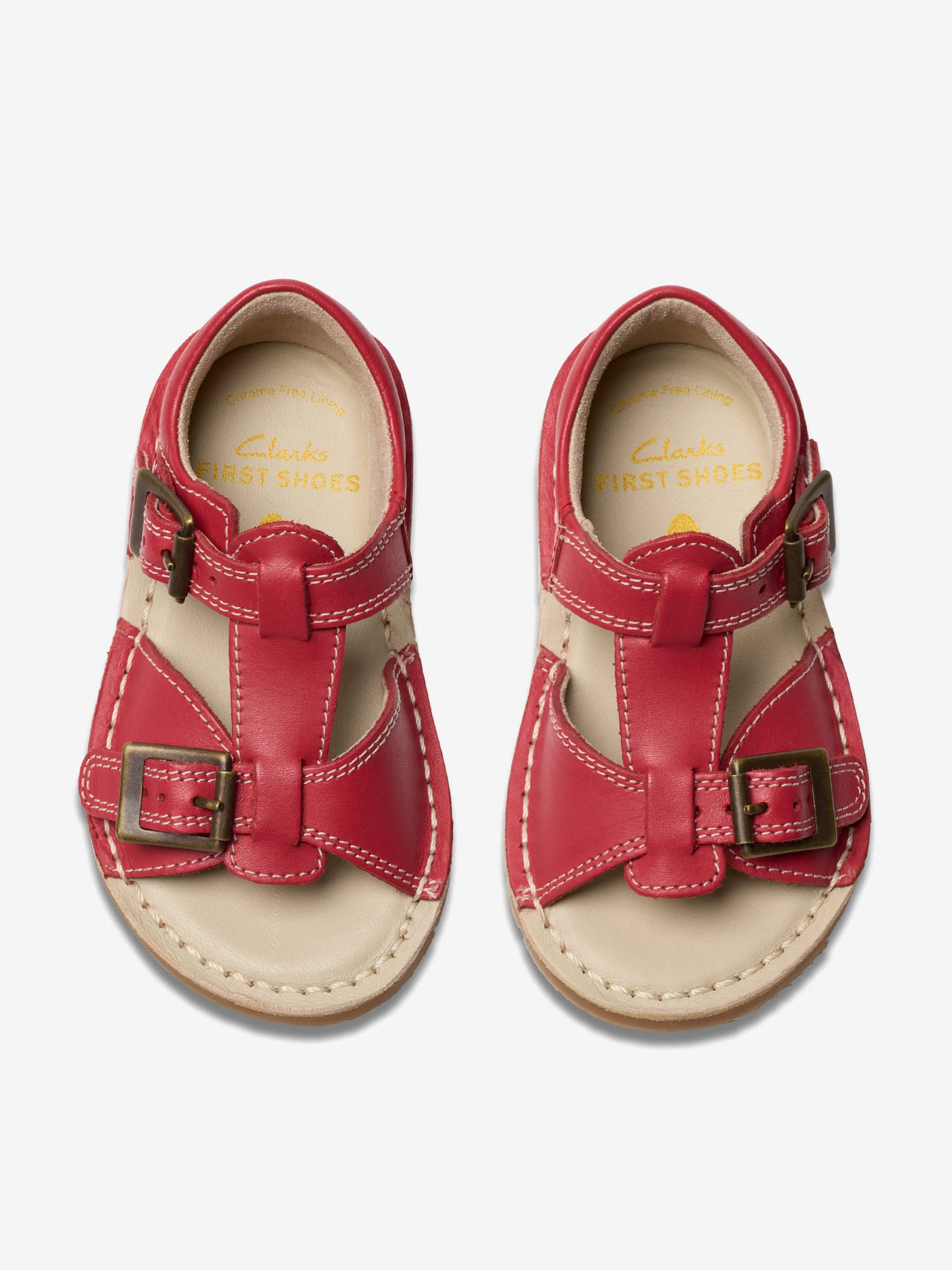 Rote Lederspiel-Sonnenriff-Sandalen für Baby-Mädchen