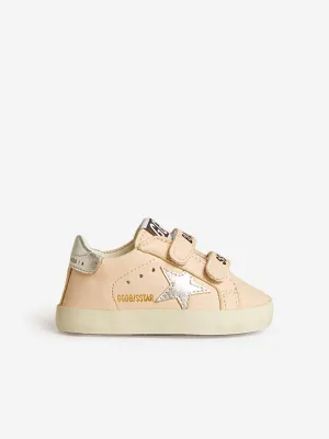 Rosa Lederschulschuhe für Mädchen
