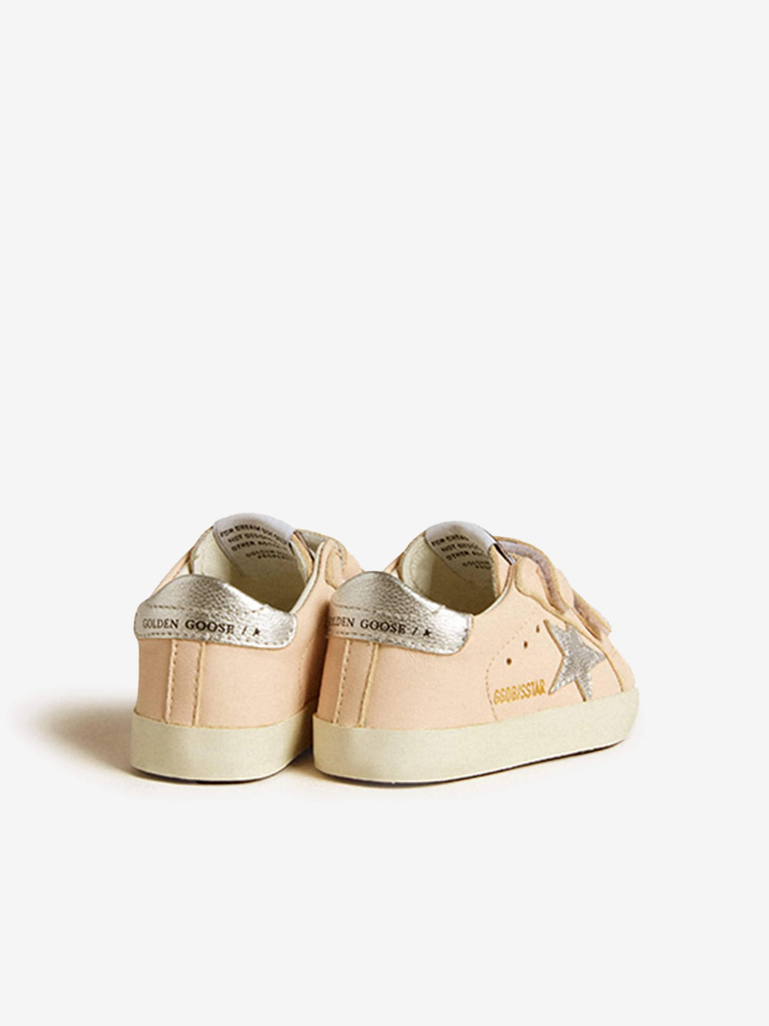 Rosa Lederschulschuhe für Mädchen