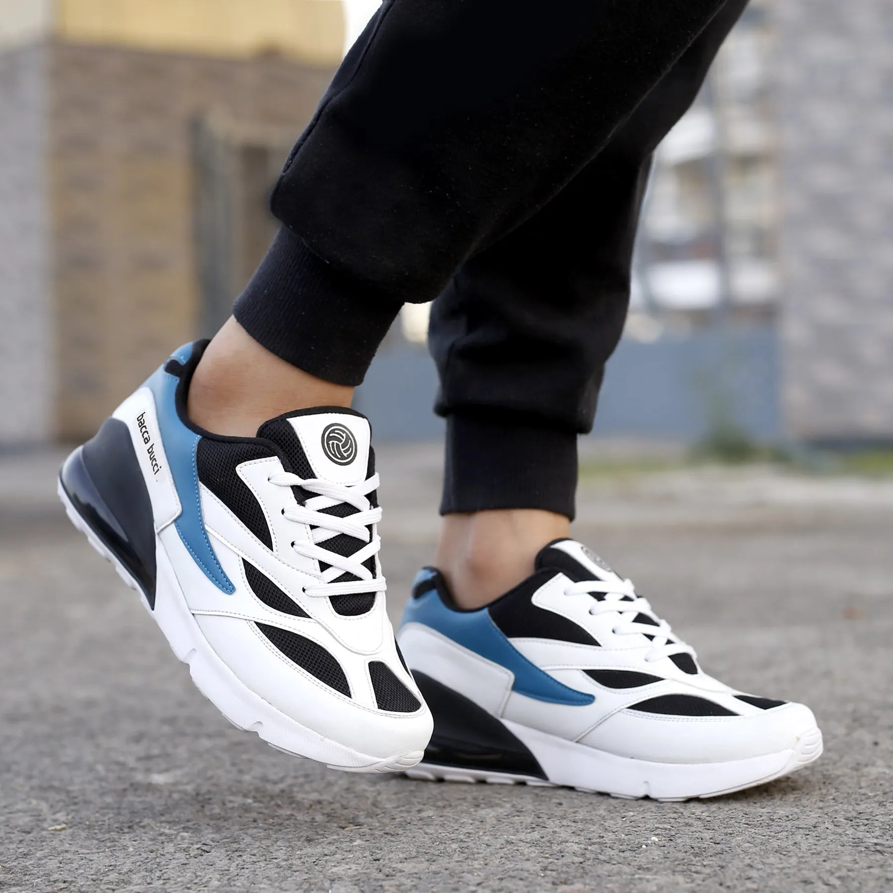 Bacca Bucci Jungen oder Mädchen urbane retro Blocked Mode Sneaker zum Laufen, Laufen, Feiern & Spaß (Alter: 8 bis 12 Jahre)