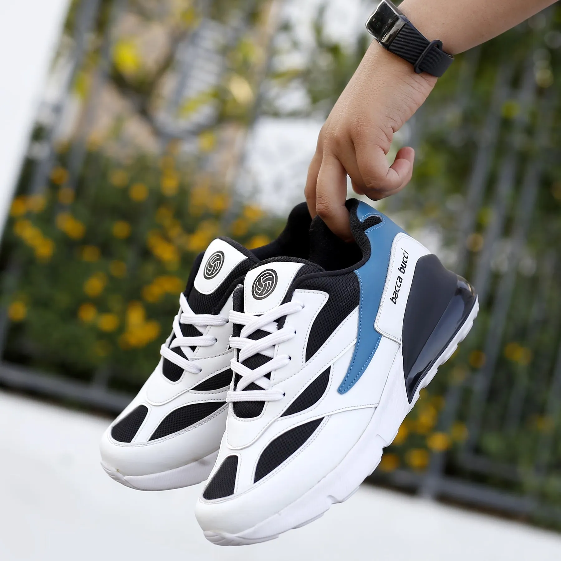 Bacca Bucci Jungen oder Mädchen urbane retro Blocked Mode Sneaker zum Laufen, Laufen, Feiern & Spaß (Alter: 8 bis 12 Jahre)