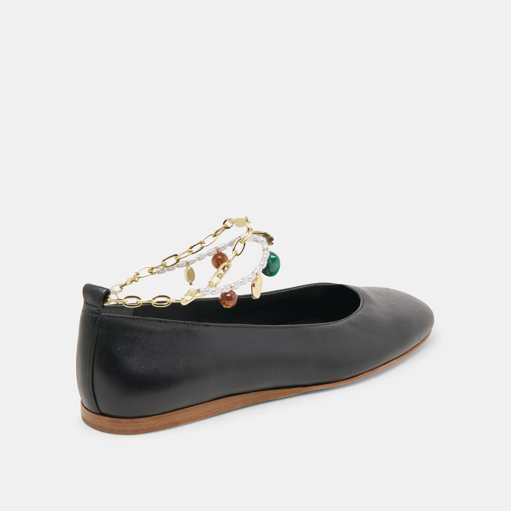 BAIDEN BALLETTFLATS AUS SCHWARZEM LEDER