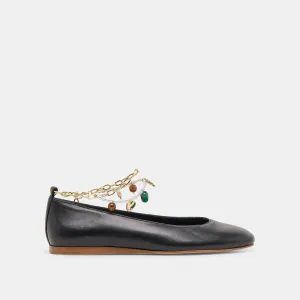 BAIDEN BALLETTFLATS AUS SCHWARZEM LEDER