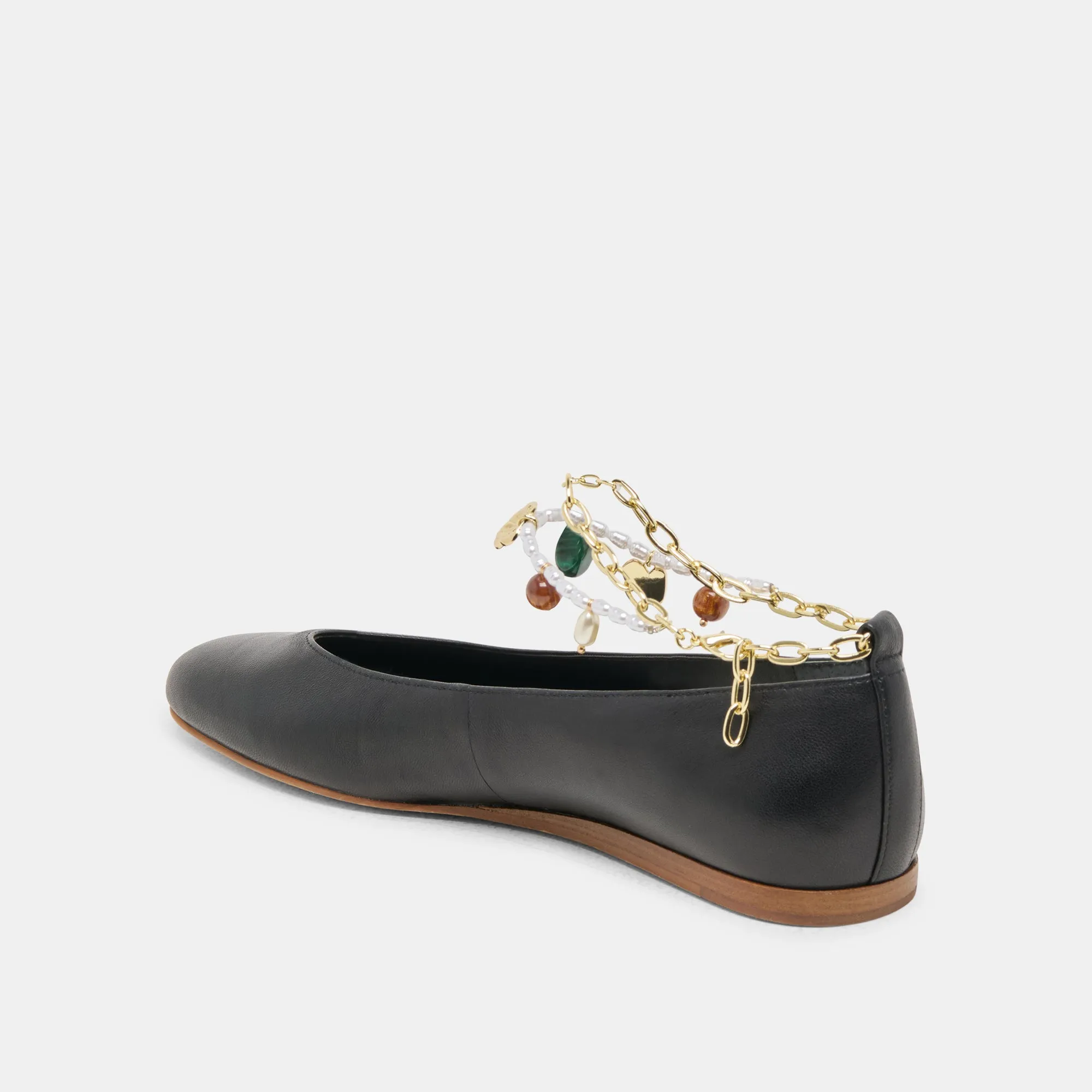 BAIDEN BALLETTFLATS AUS SCHWARZEM LEDER