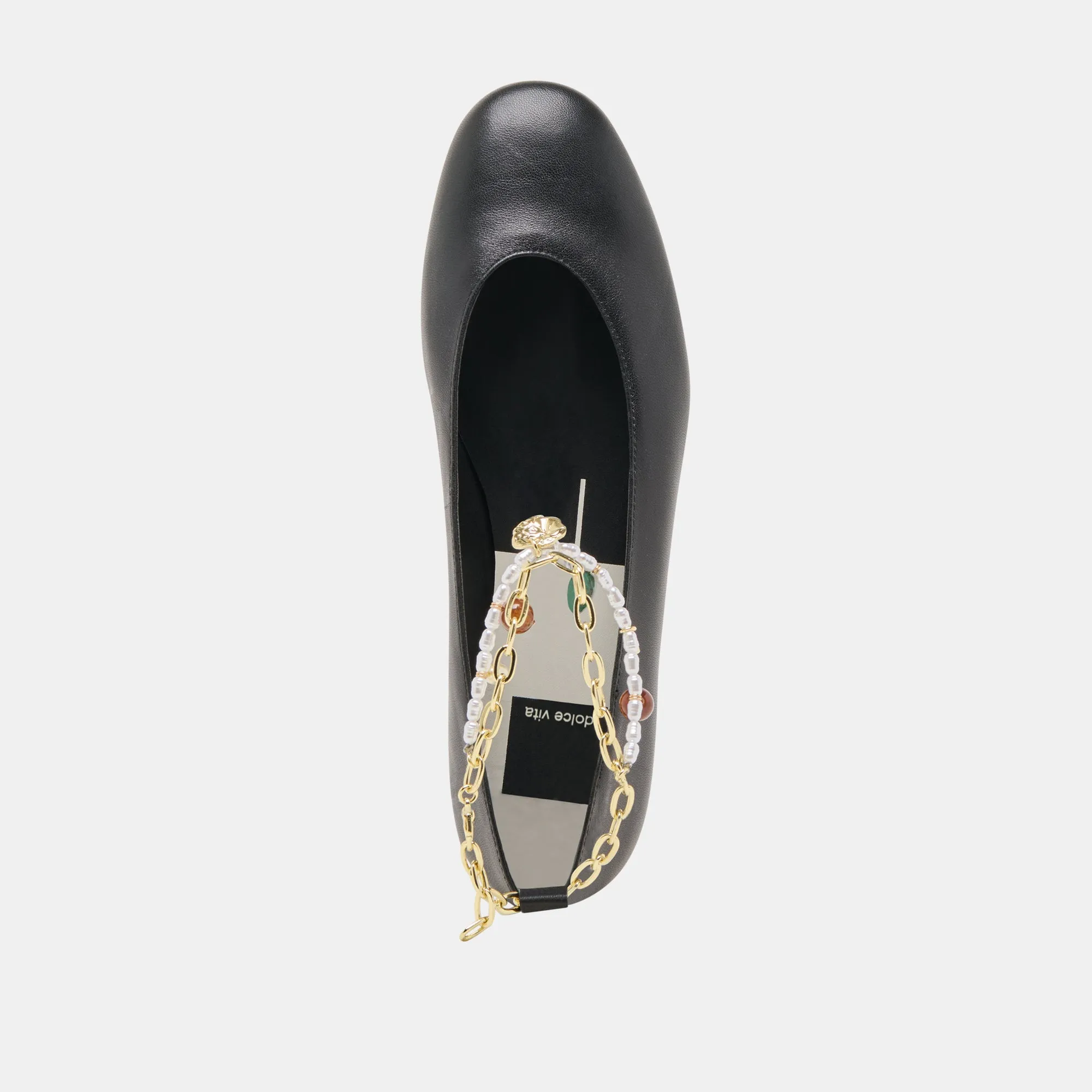 BAIDEN BALLETTFLATS AUS SCHWARZEM LEDER