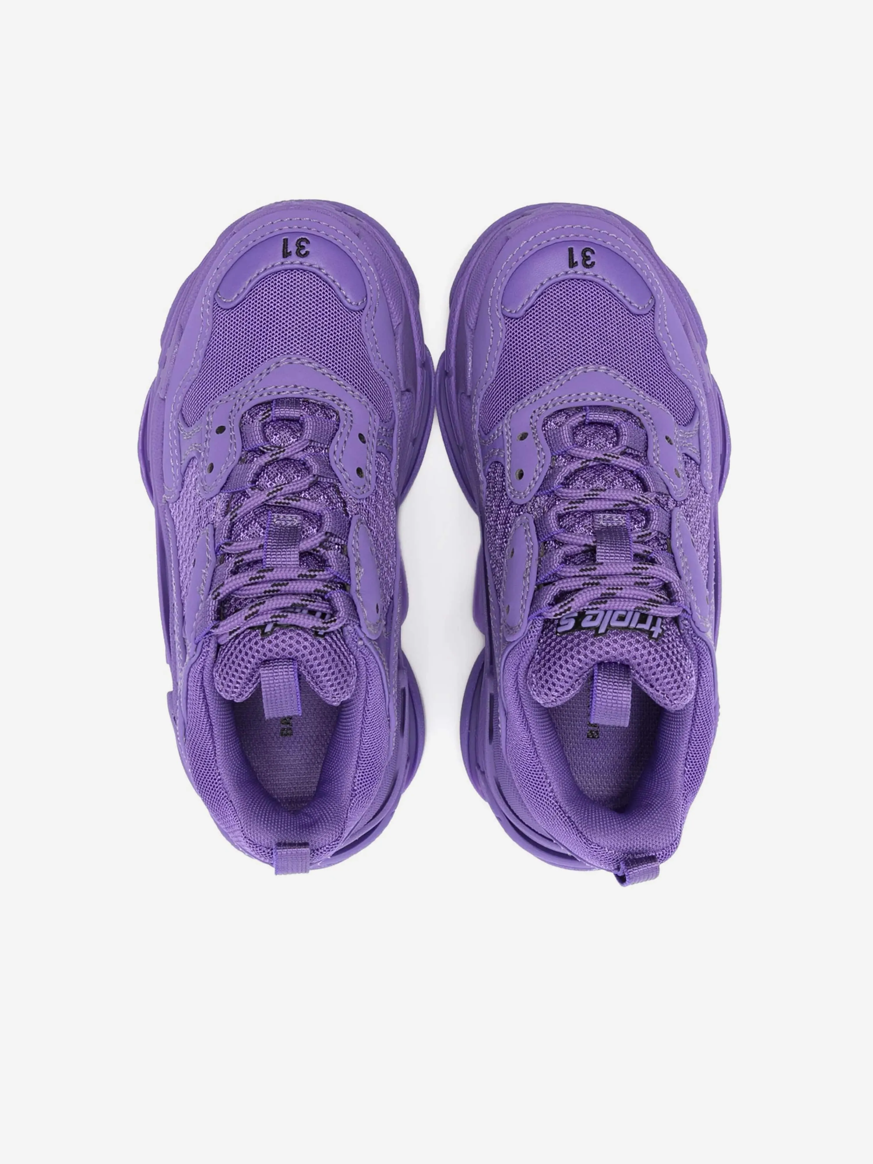 Balenciaga Kids Triple S Turnschuhe in Lila