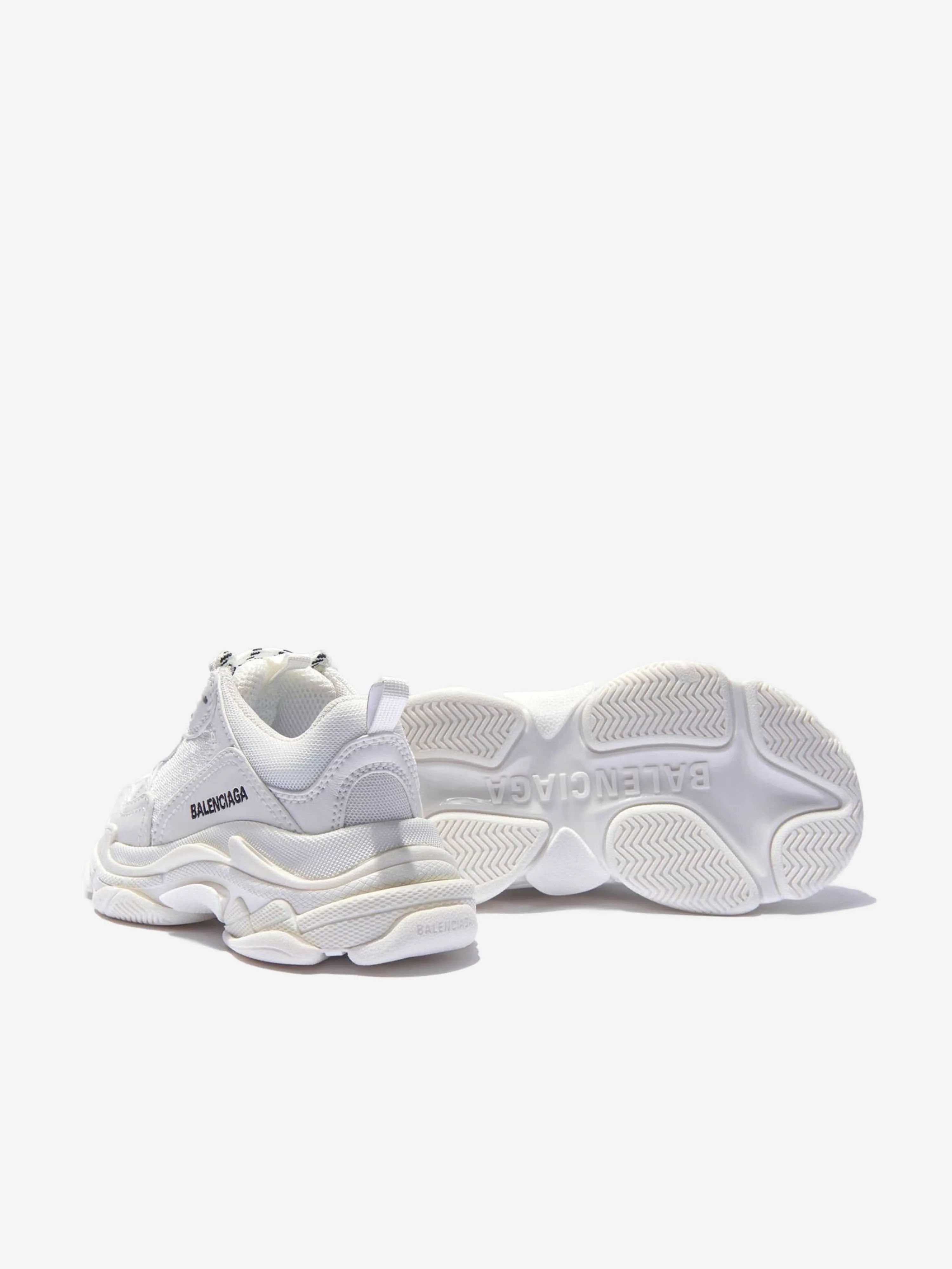 Balenciaga Kids Triple S Turnschuhe in Weiß