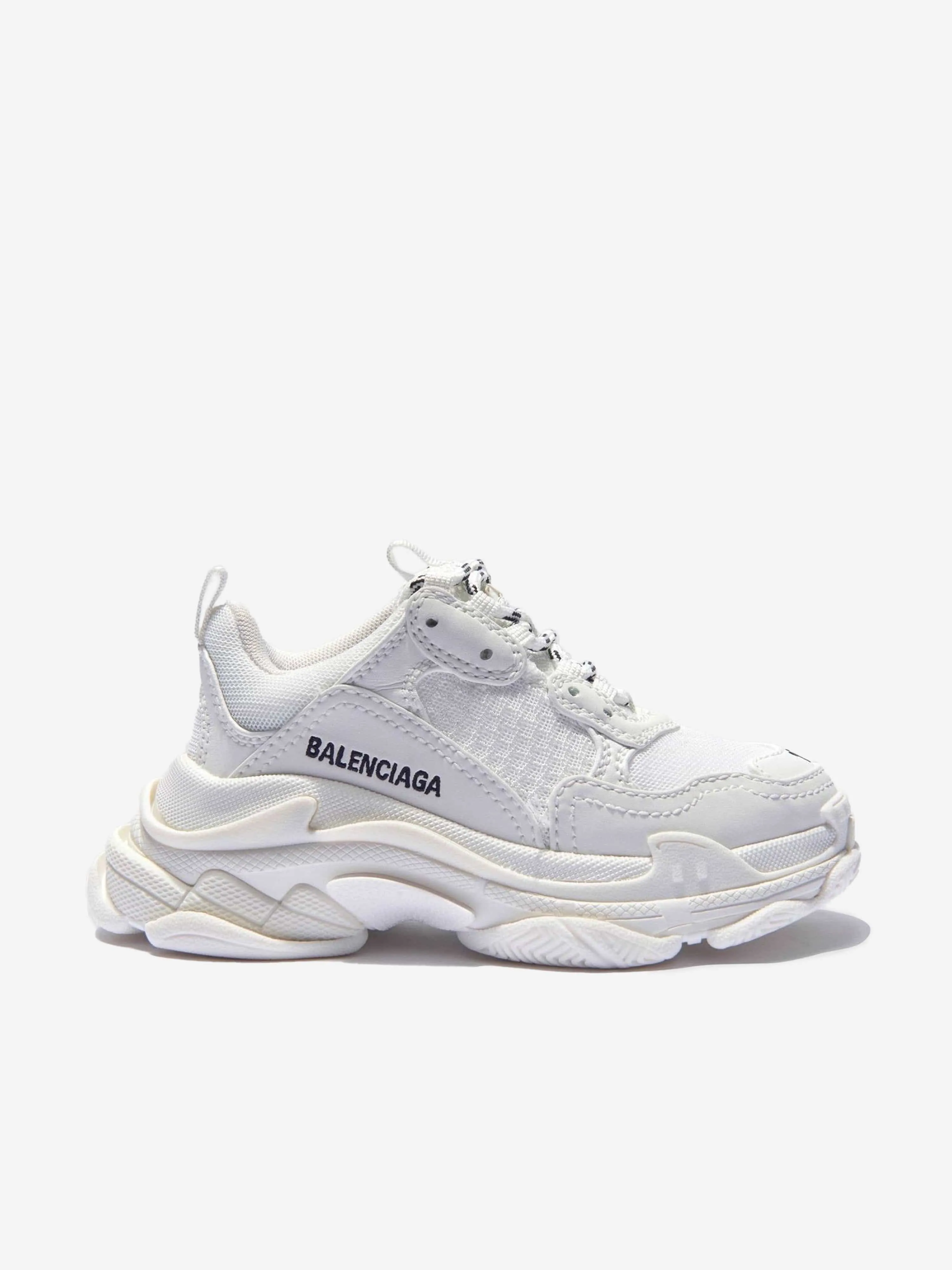 Balenciaga Kids Triple S Turnschuhe in Weiß