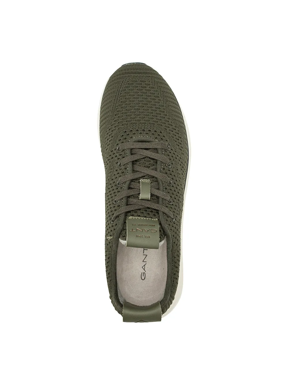Beeker Gestrickter Sneaker Efeugrün