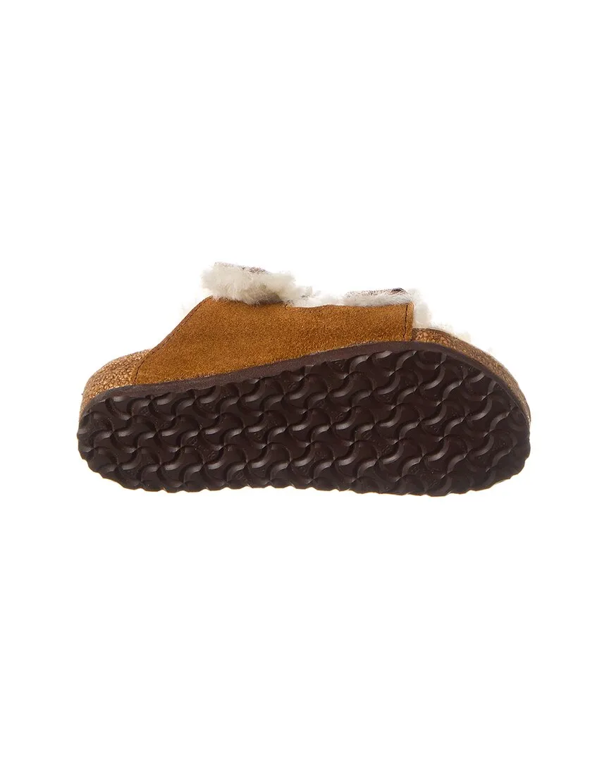 Birkenstock Arizona Schmal Wildleder & Schaffell Sandale
