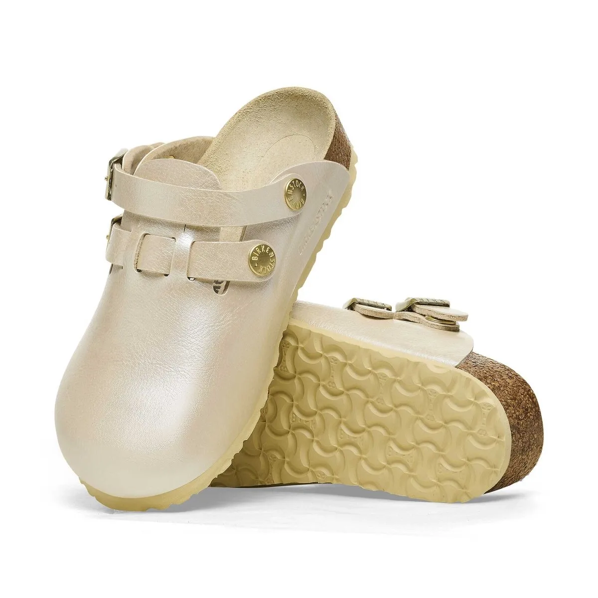 Birkenstock Mädchen Kay Perlenweiß (Größen 30-34)