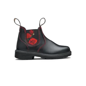 Blundstone 2252-Kinder Schwarz Rot Rose