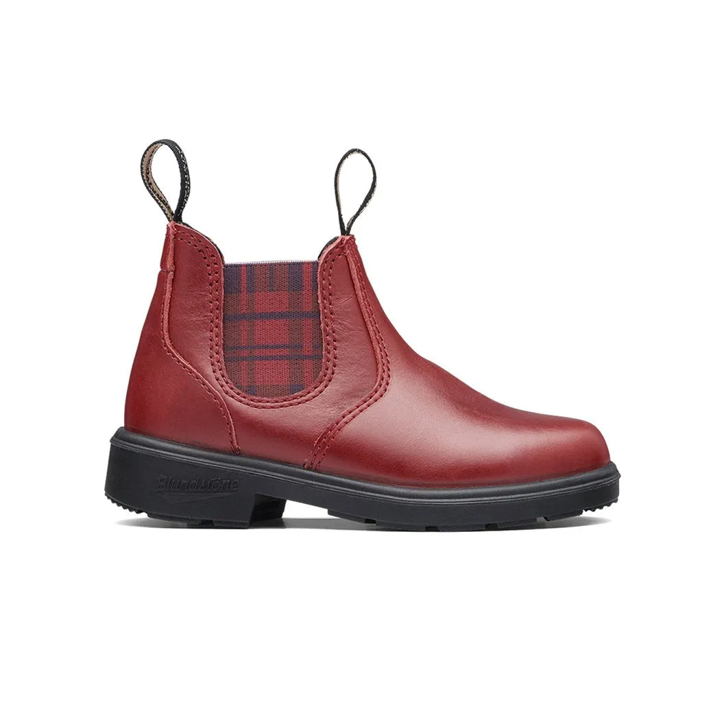 Blundstone Kinder Rot mit Karomuster