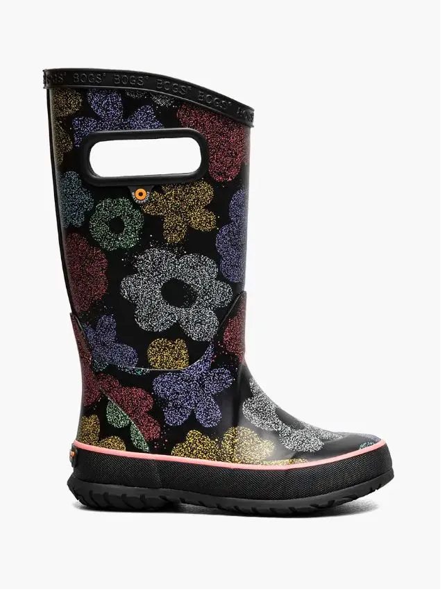 Bogs Yth Airbrush Blumen Regenstiefel