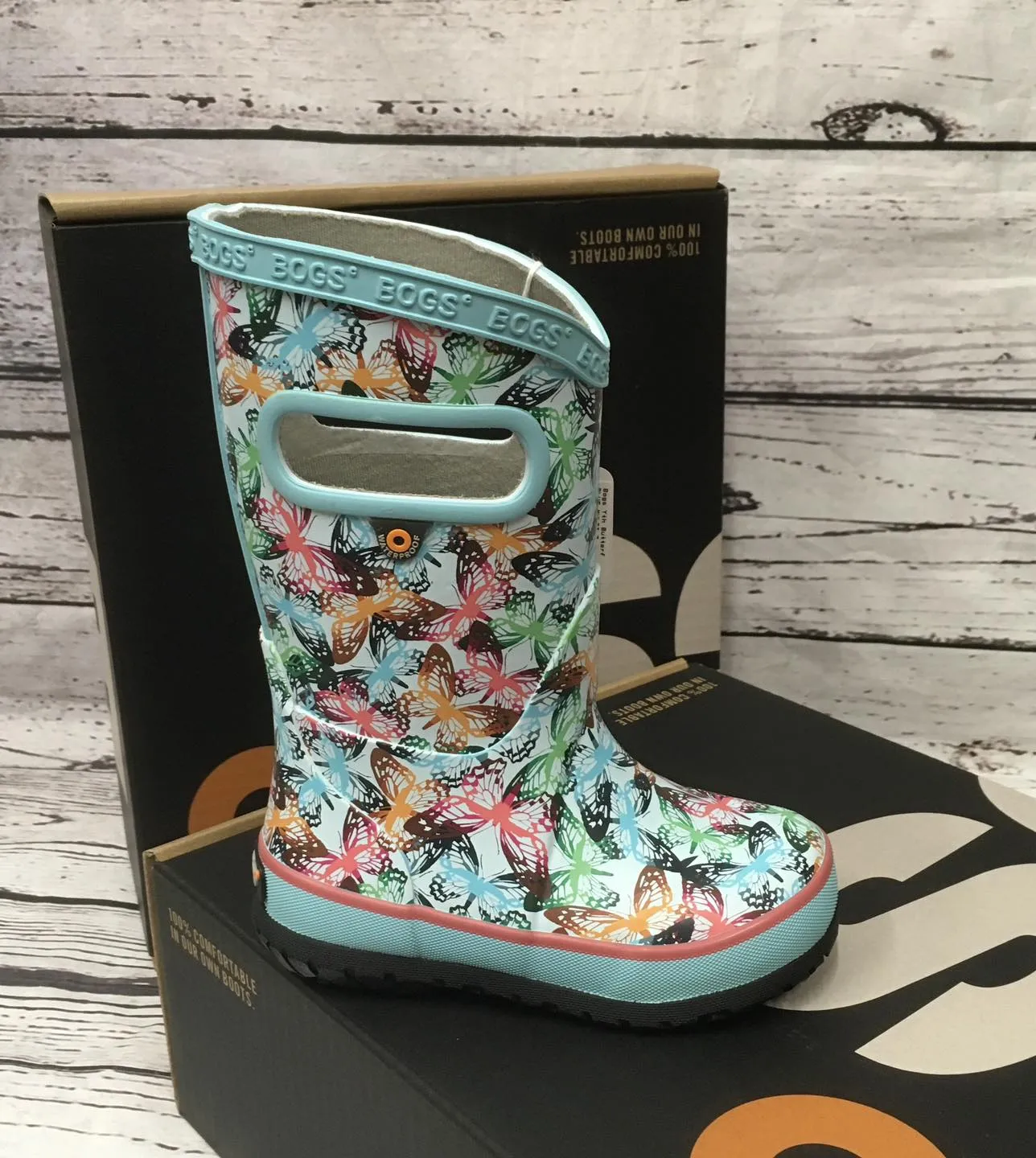 Bogs Yth Butterfly Tarnung Regenstiefel