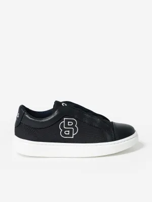 BOSS Boys Double B Logo Turnschuhe in Marineblau