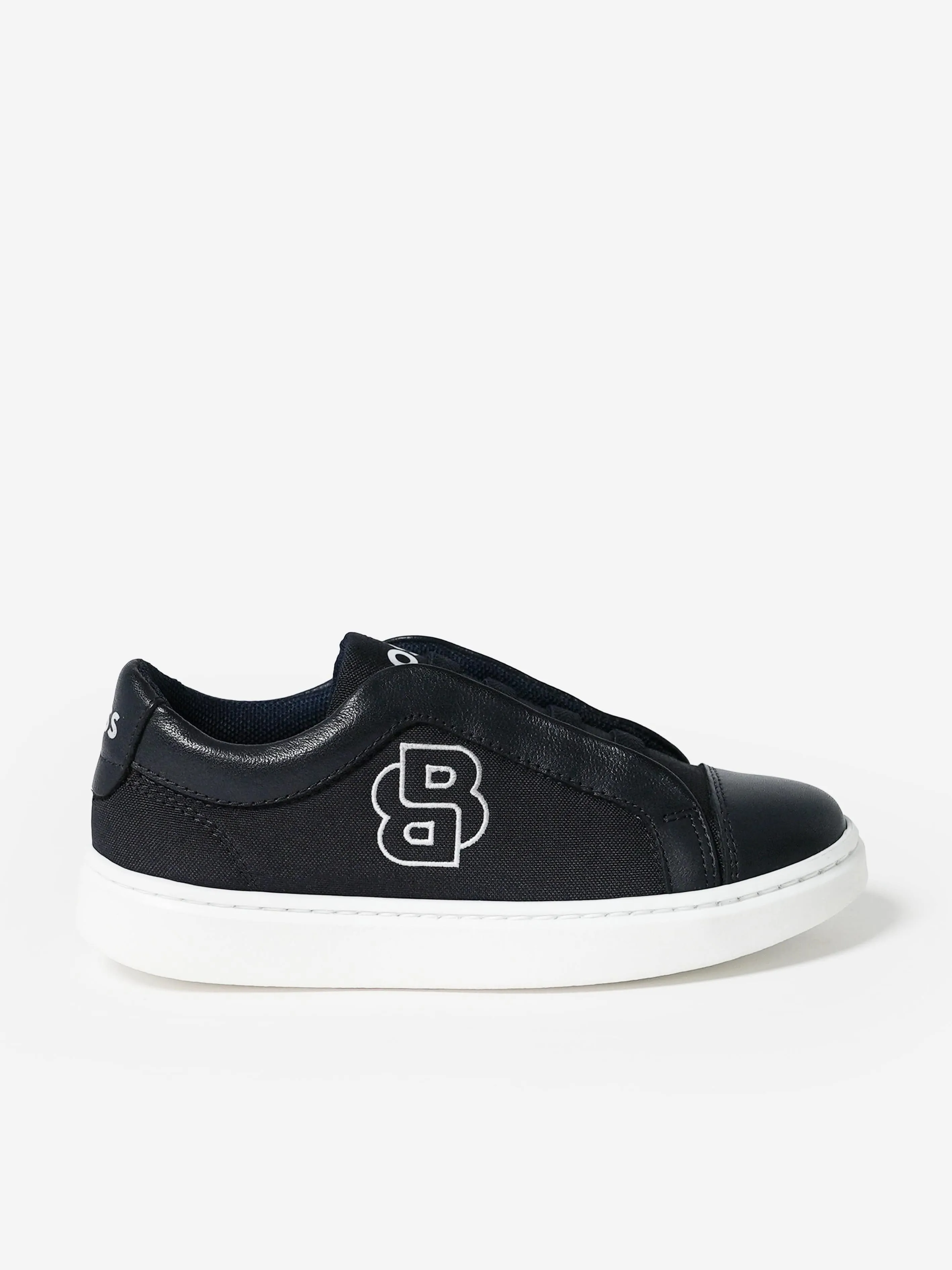 BOSS Boys Double B Logo Turnschuhe in Marineblau