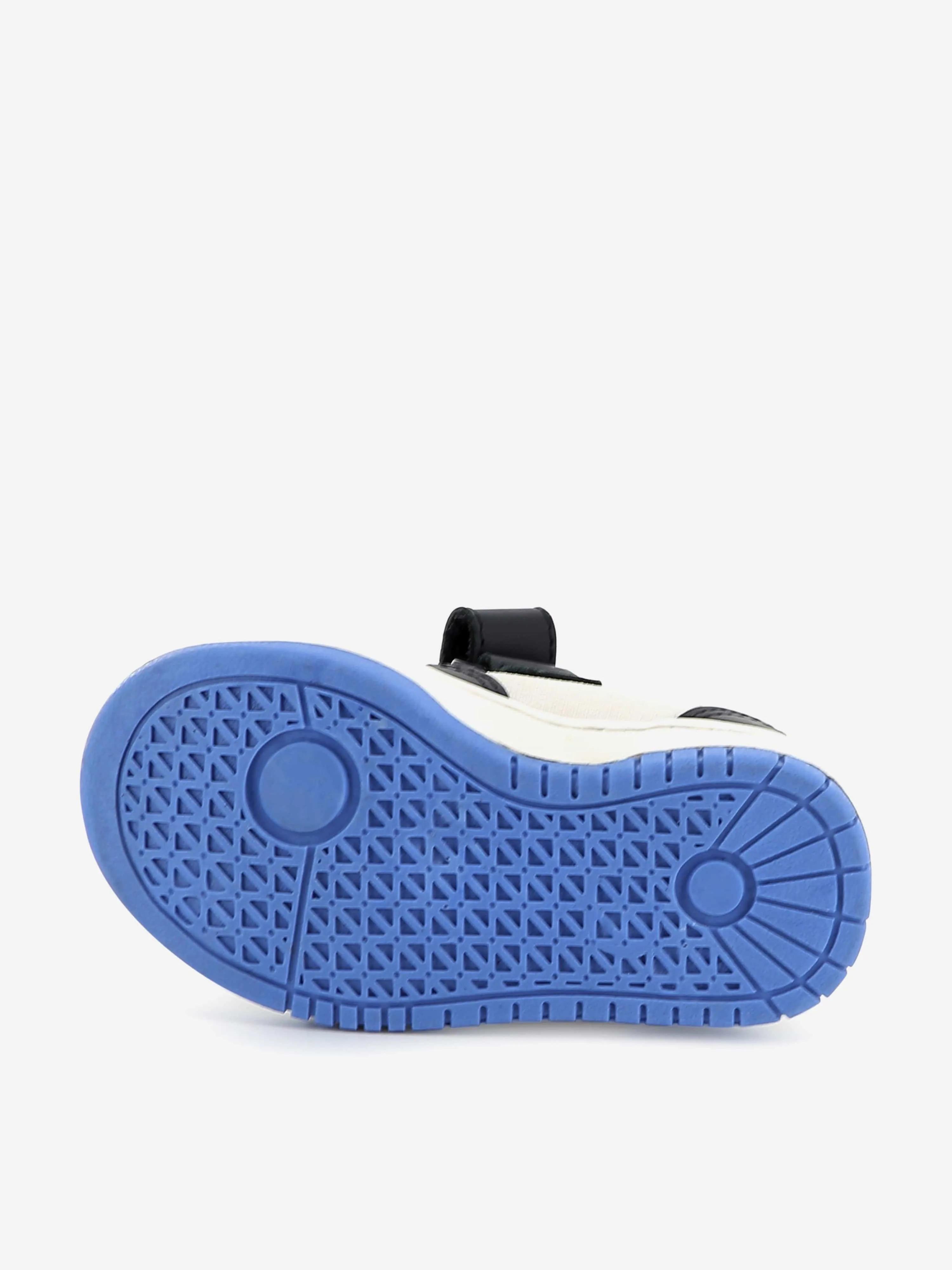 BOSS Boys Leder-Logo-Turnschuhe in Marineblau