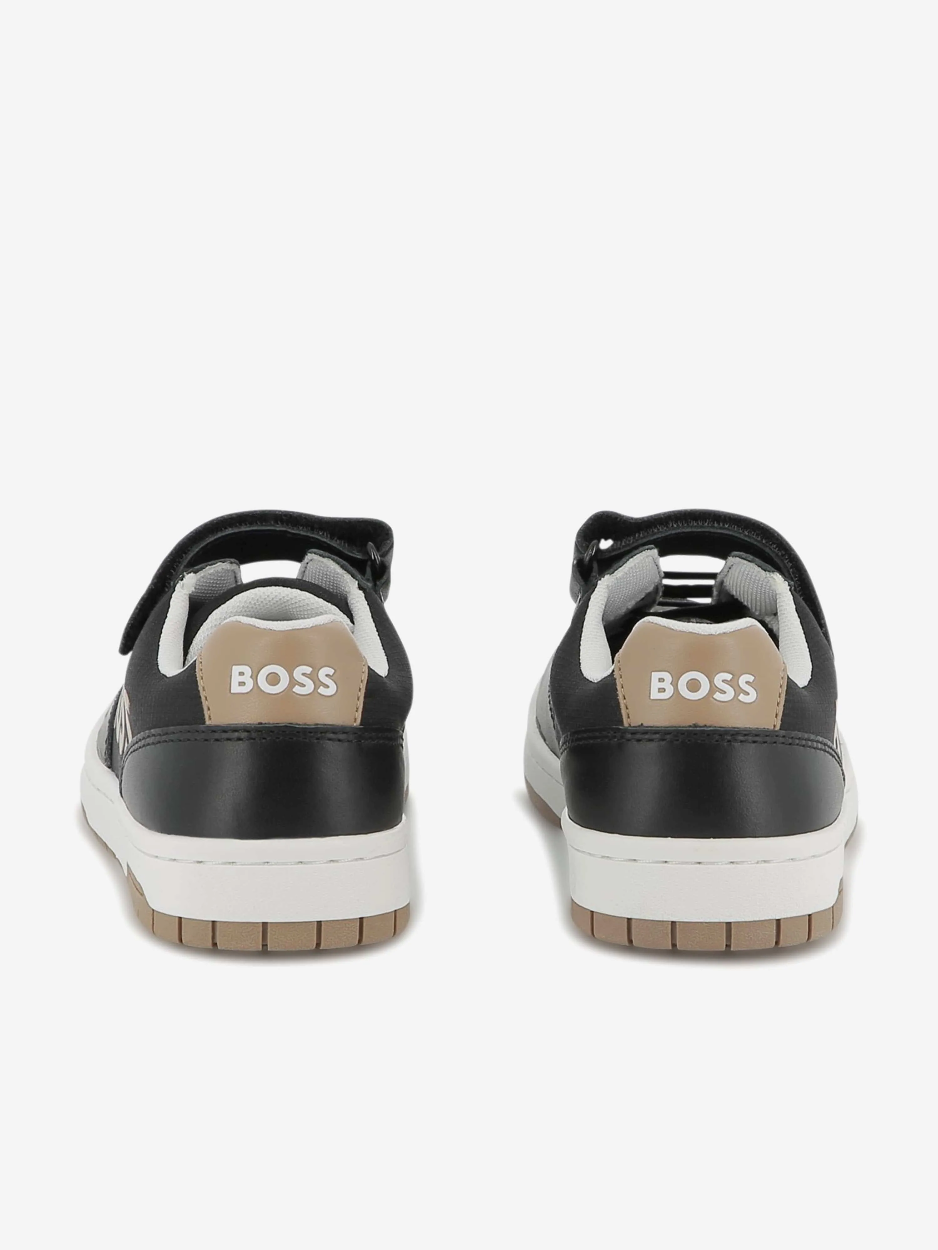 BOSS Boys Logo Sneakers in Schwarz