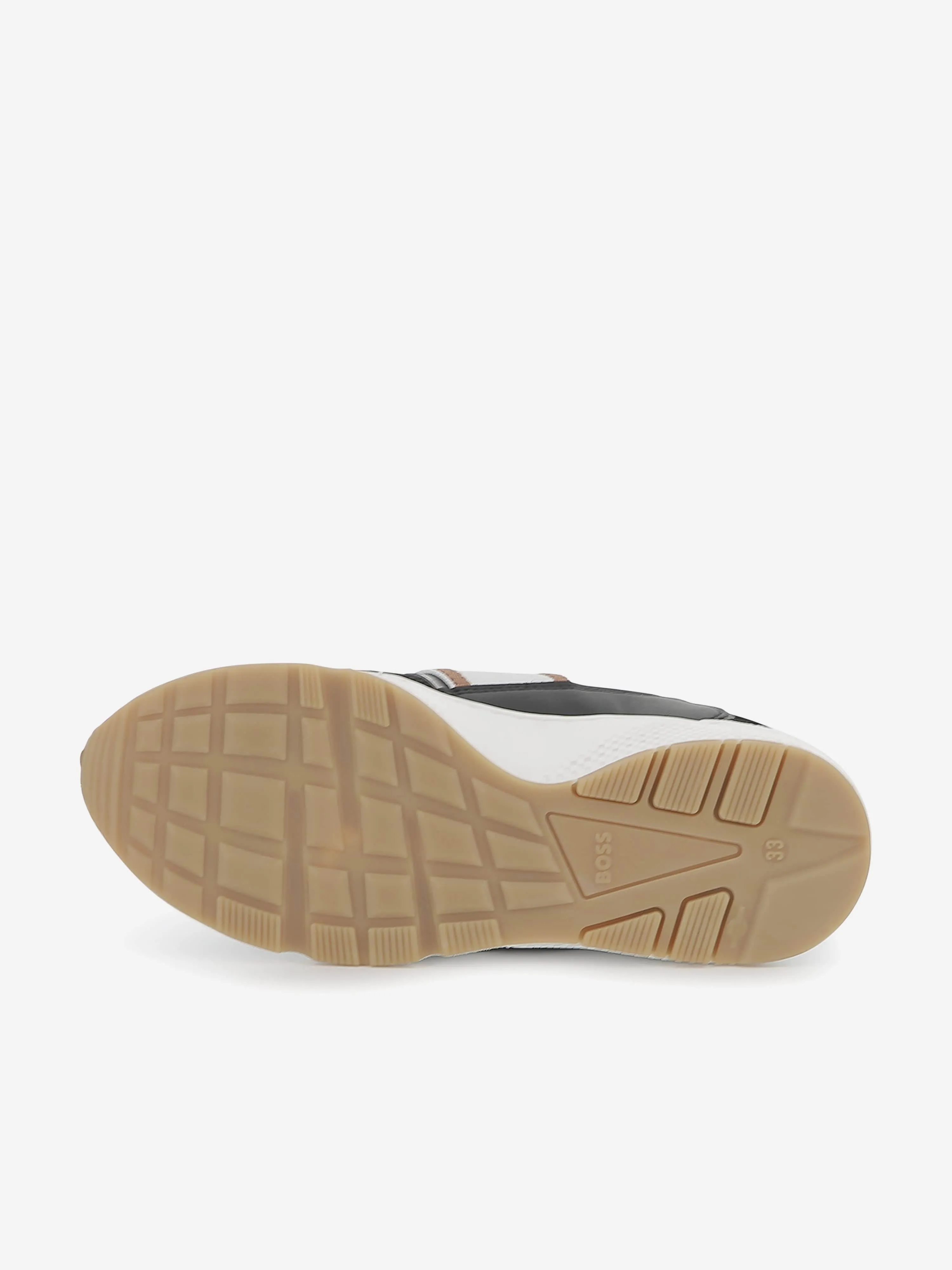 BOSS Boys Logo Trainers in Schwarz