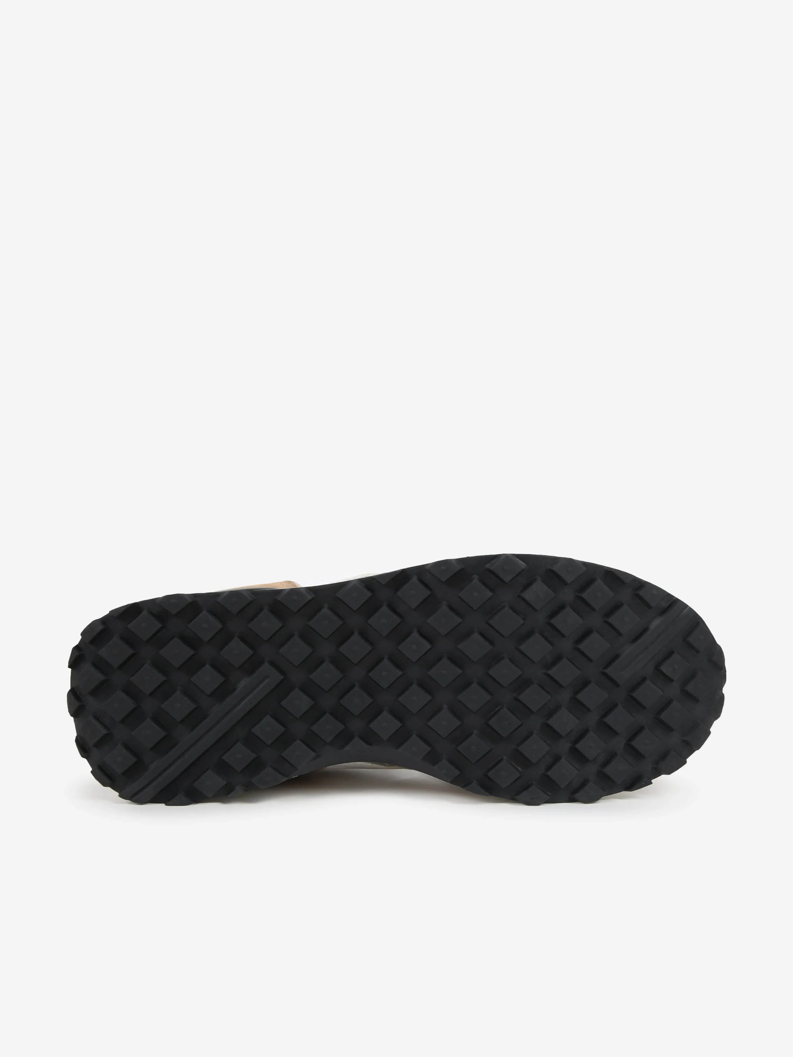 BOSS Boys Mesh- und Leder-Turnschuhe in Schwarz