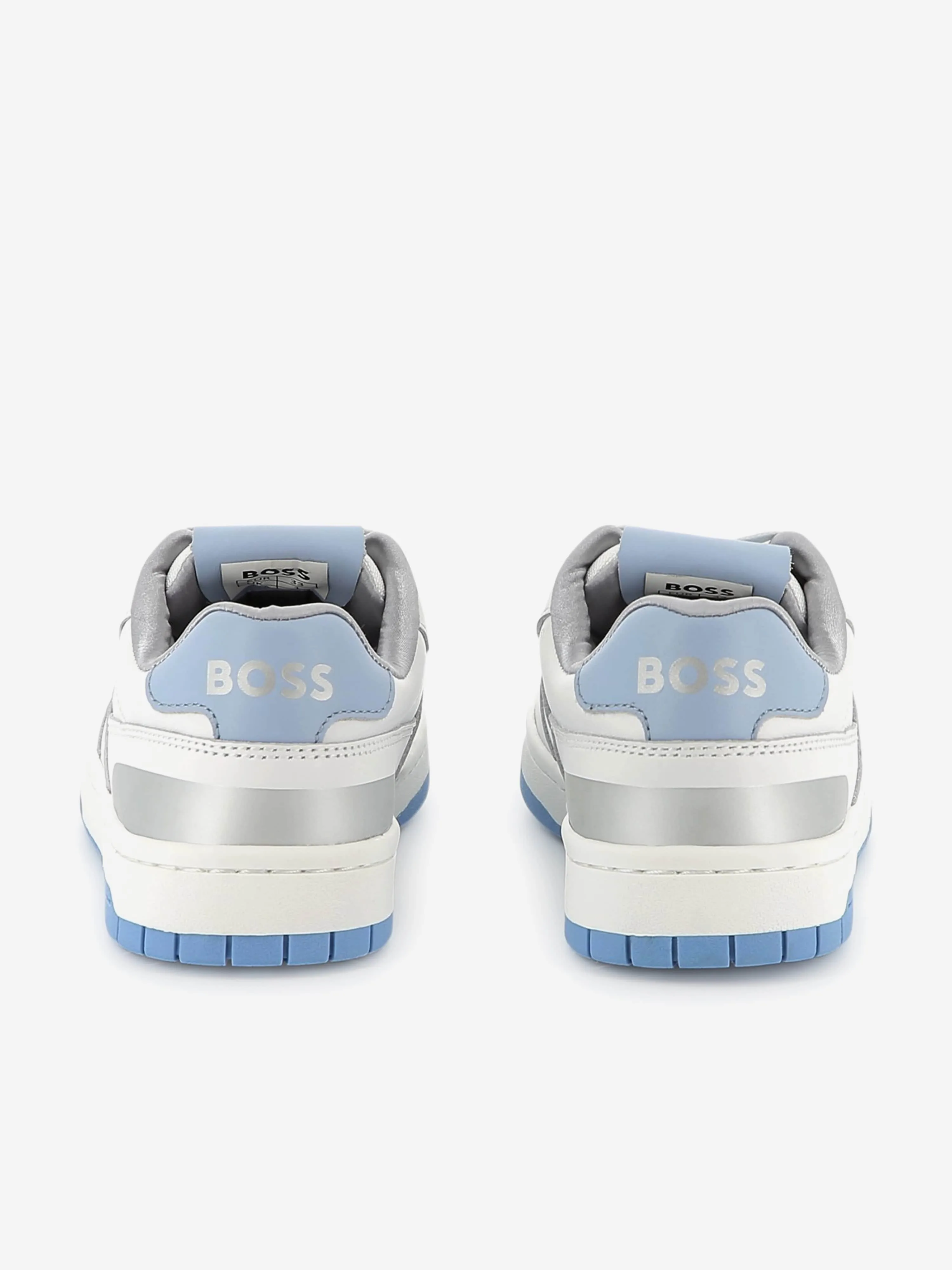 BOSS Kids Schnürschuhe mit Logo in Weiß