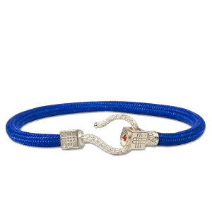 Bracelet ROYAL BLUE SEA - 925 sterling silver with an orange topaz