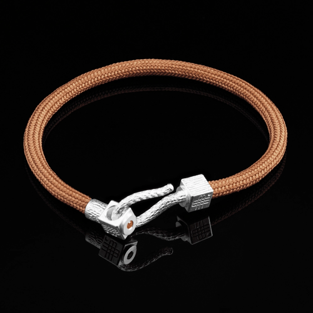 Bracelet CAMEL SEA - 925 sterling silver with an orange topaz