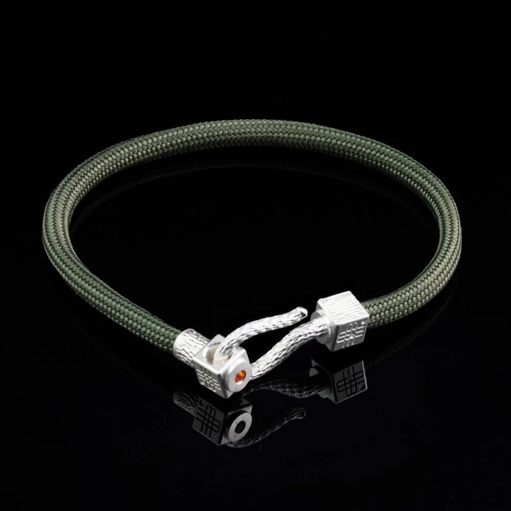 Bracelet OLIVE SEA - 925 sterling silver with an orange topaz